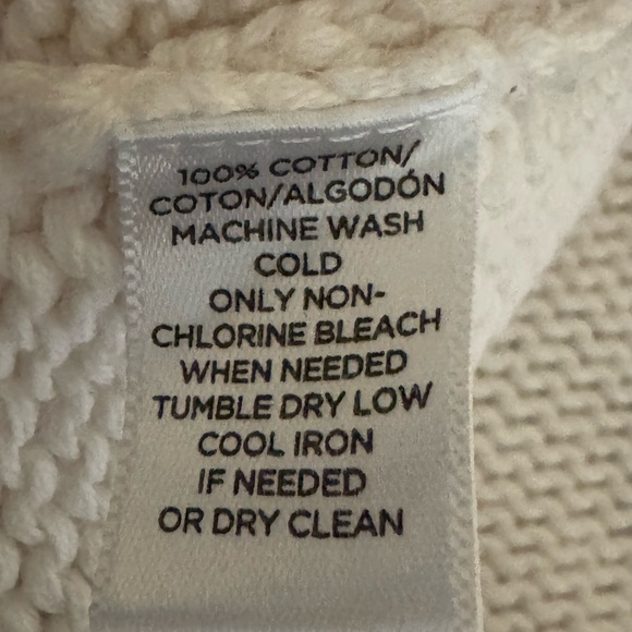 D-100 Loft White Sleeveless 100%‎ Cotton Pullover Sweater Size XS - Picture 11 of 12